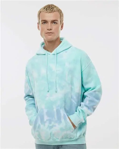 Colortone 8777 Tie-dyed Hooded Sweatshirt - Slushy