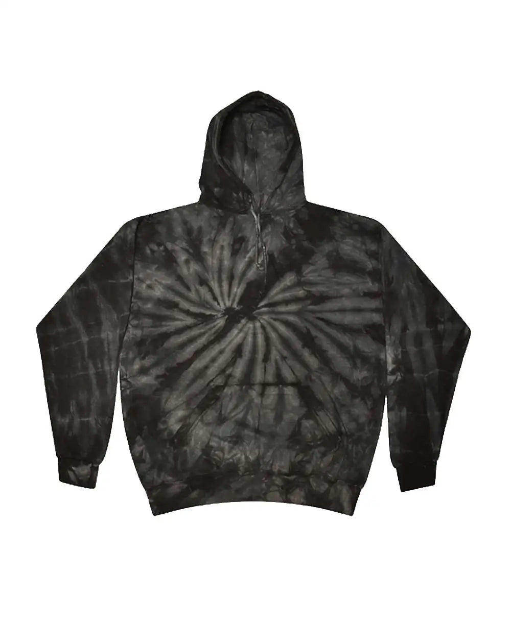 Colortone 8777 Tie-dyed Hooded Sweatshirt - Spider Black - Multi-colored / s