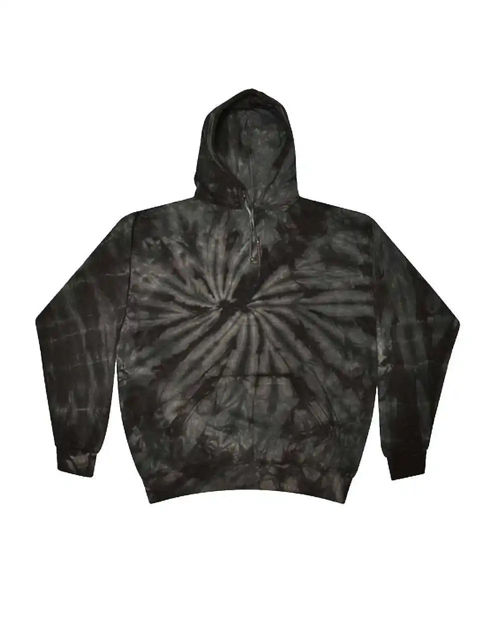 Colortone 8777 Tie-dyed Hooded Sweatshirt - Spider Black - s