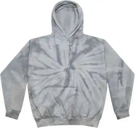 Colortone 8777 Tie-dyed Hooded Sweatshirt - Spider Silver
