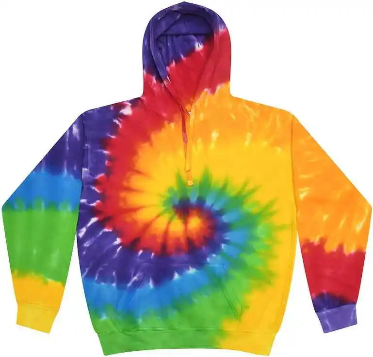 Colortone 8777y Youth Tie Dyed Hooded Sweatshirt Prism