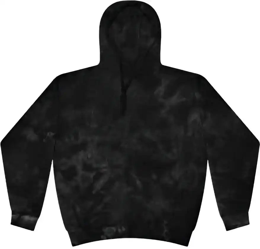 Colortone 8790y Youth Crystal Tie Dyed Hooded Sweatshirt Black