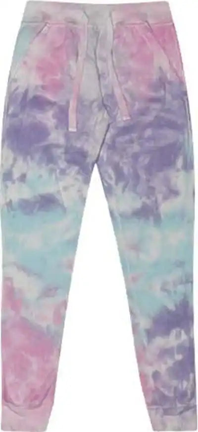 Colortone 8999 Tie Dyed Joggers Cotton Candy