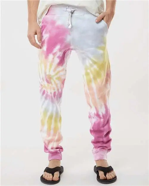 Colortone 8999 Tie-dyed Joggers - Desert Rose