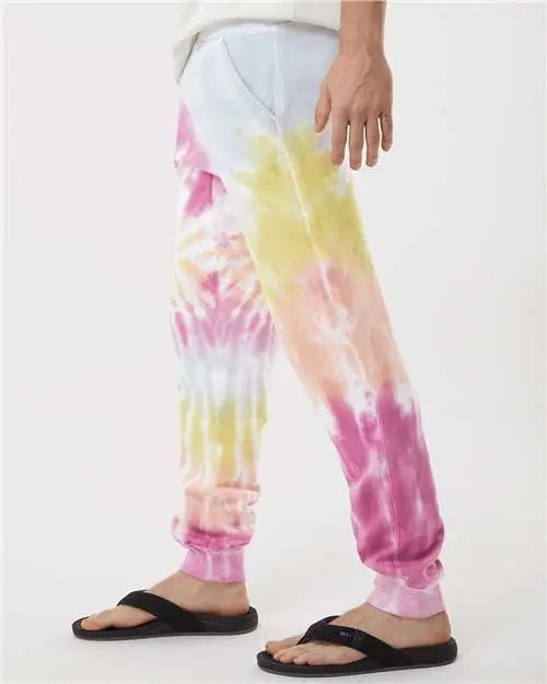 Colortone 8999 Tie-dyed Joggers - Desert Rose