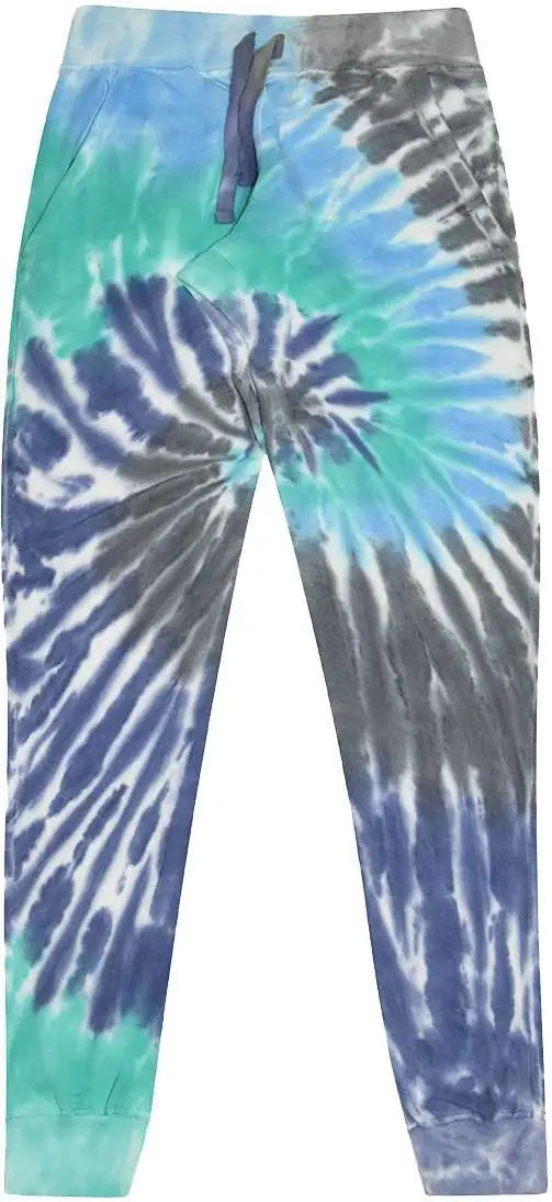 Colortone 8999 Tie-dyed Joggers - Glacier - Ice / s