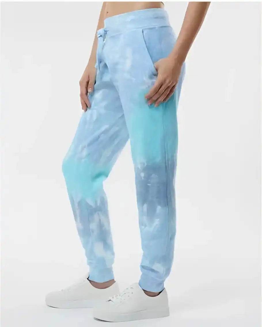 Colortone 8999 Tie Dyed Joggers Lagoon