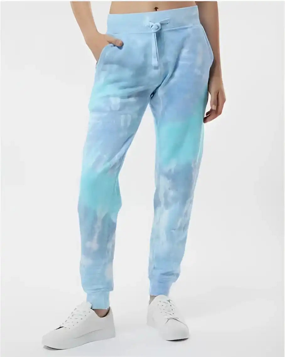 Colortone 8999 Tie Dyed Joggers Lagoon