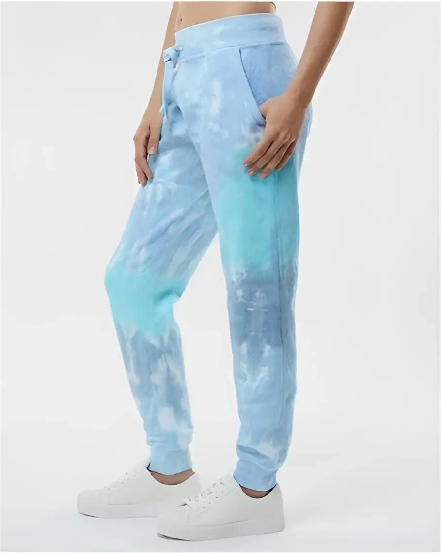 Colortone 8999 Tie-dyed Joggers - Lagoon
