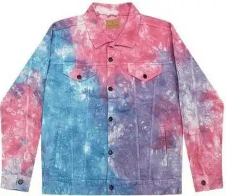 Colortone 9050 Tie-dyed Denim Jacket - Cotton Candy