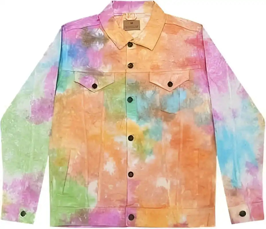 Colortone 9050 Tie Dyed Denim Jacket Eternity