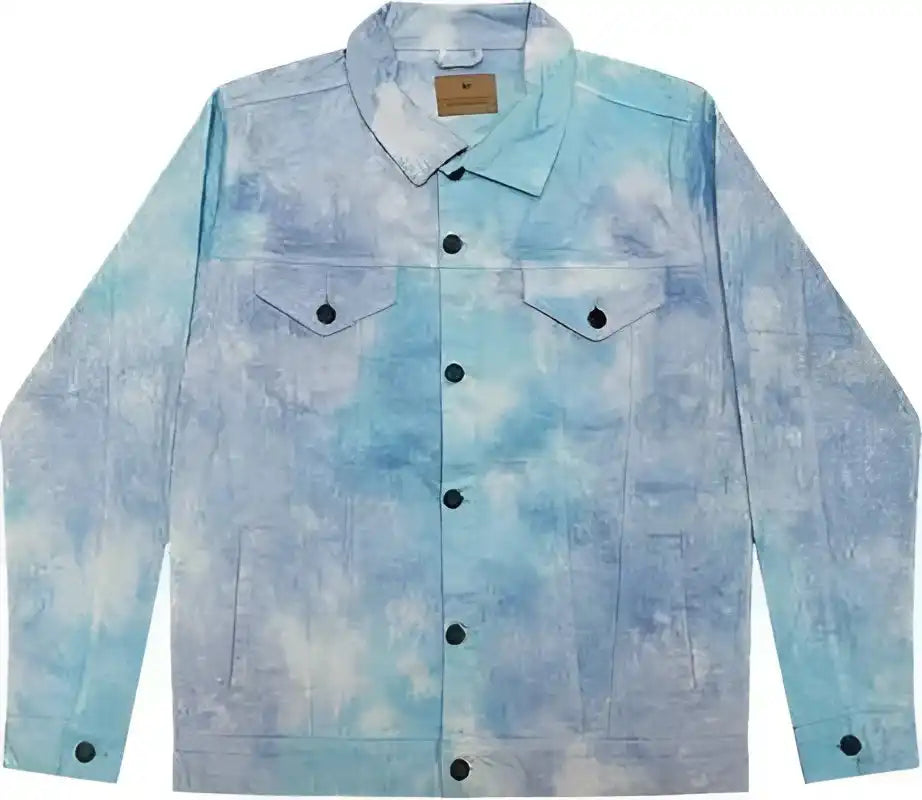 Colortone 9050 Tie-dyed Denim Jacket - Lagoon