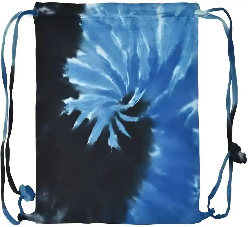 Colortone 9500 Tie Dyed Drawstring Backpack Blue Ocean