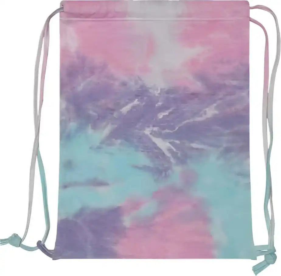 Colortone 9500 Tie Dyed Drawstring Backpack Cotton Candy Pink