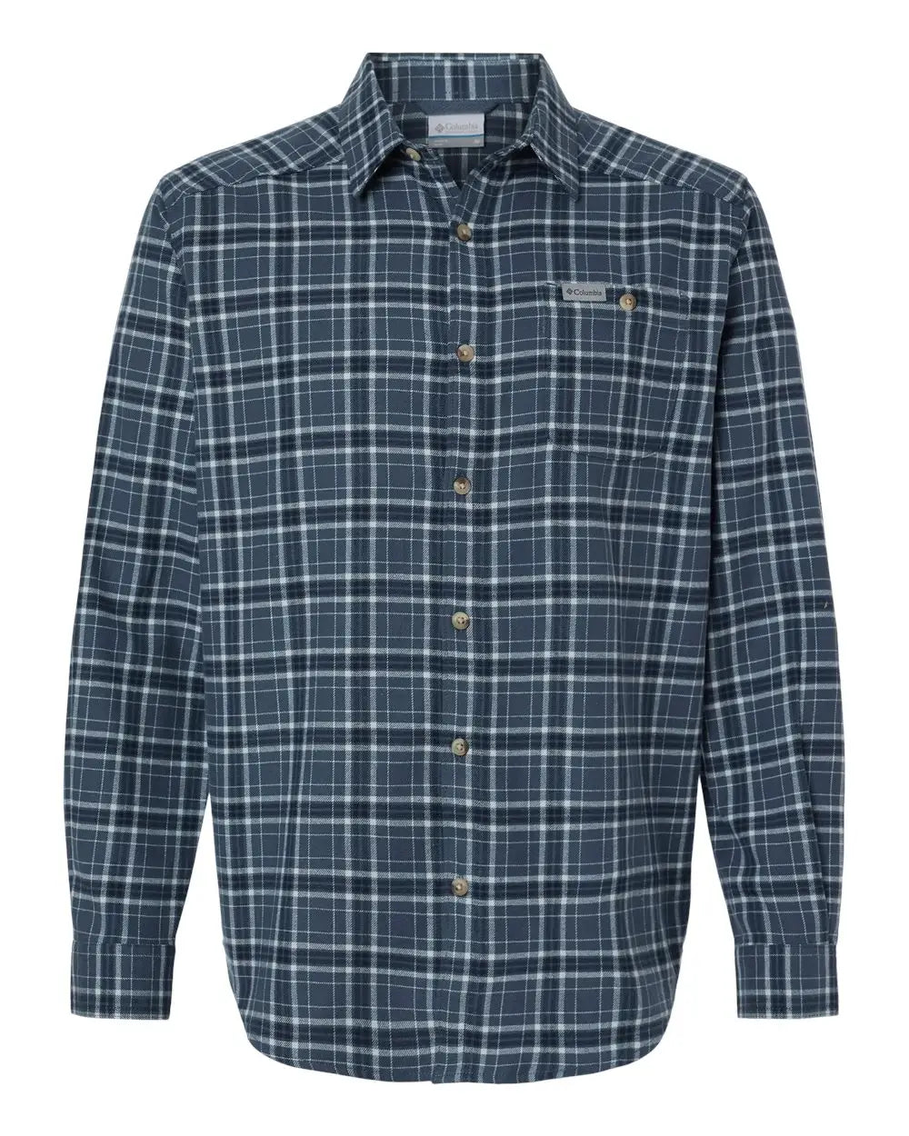 Columbia 161795 Men’s Cornell Woods Flannel Shirt - Dark Mountain Quad Check - Adult s