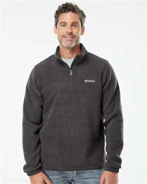 Columbia 162019 Steens Mountain™ Fleece Quarter-zip Pullover - Charcoal Heather