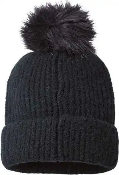 Columbia 186210 Winter Blur Pom Beanie - Black - one Size Fits Most