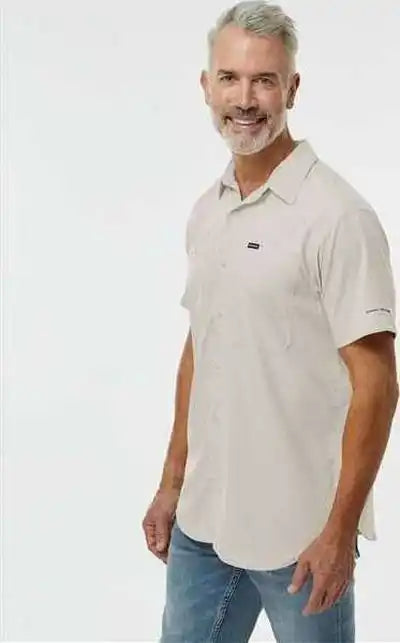 Columbia 203072 Silver Ridge Utility Lite Short Sleeve Shirt - Dark Stone