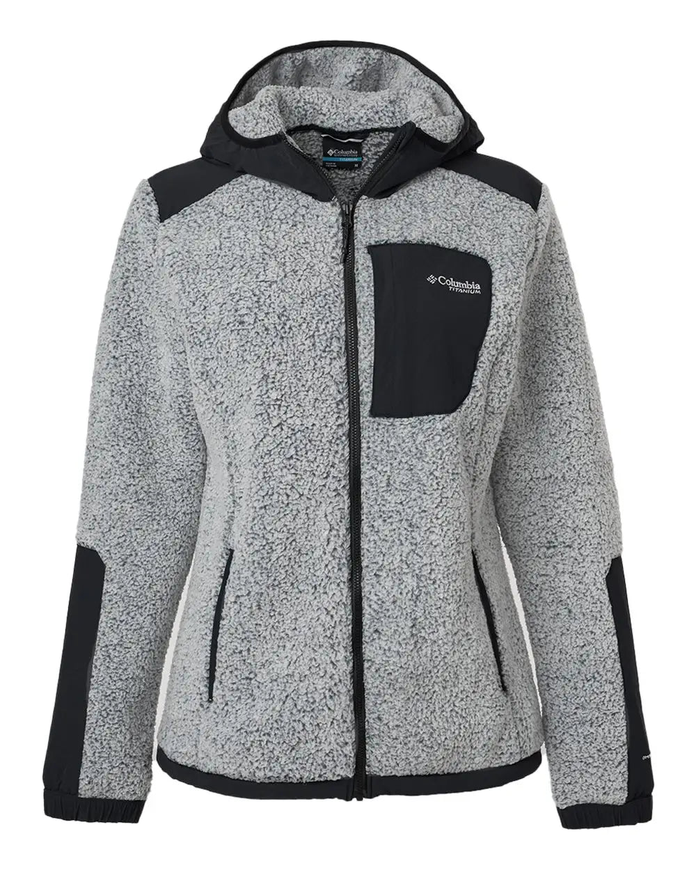 Columbia 208903 Women’s Arctic Crest™ Sherpa Full-zip Jacket - White Black / s