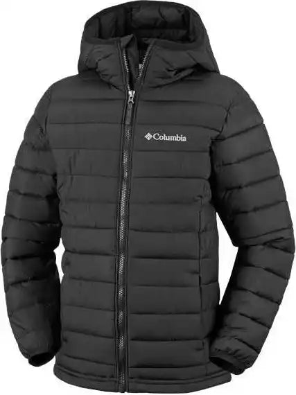Columbia 209002 Youth Powder Lite Ii Hooded Jacket Black