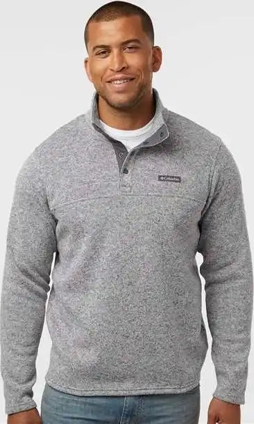 Columbia 209573 Alto Pass Fleece Half Snap Pullover - City Gray Heather