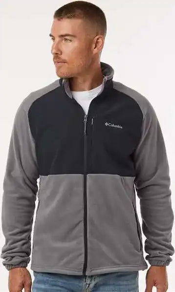 Columbia 209578 Sage Peak Fleece Full Zip Jacket - City Gray Black