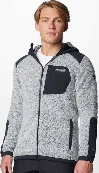 Columbia 209647 Arctic Crest Sherpa Full Zip Jacket - White Black