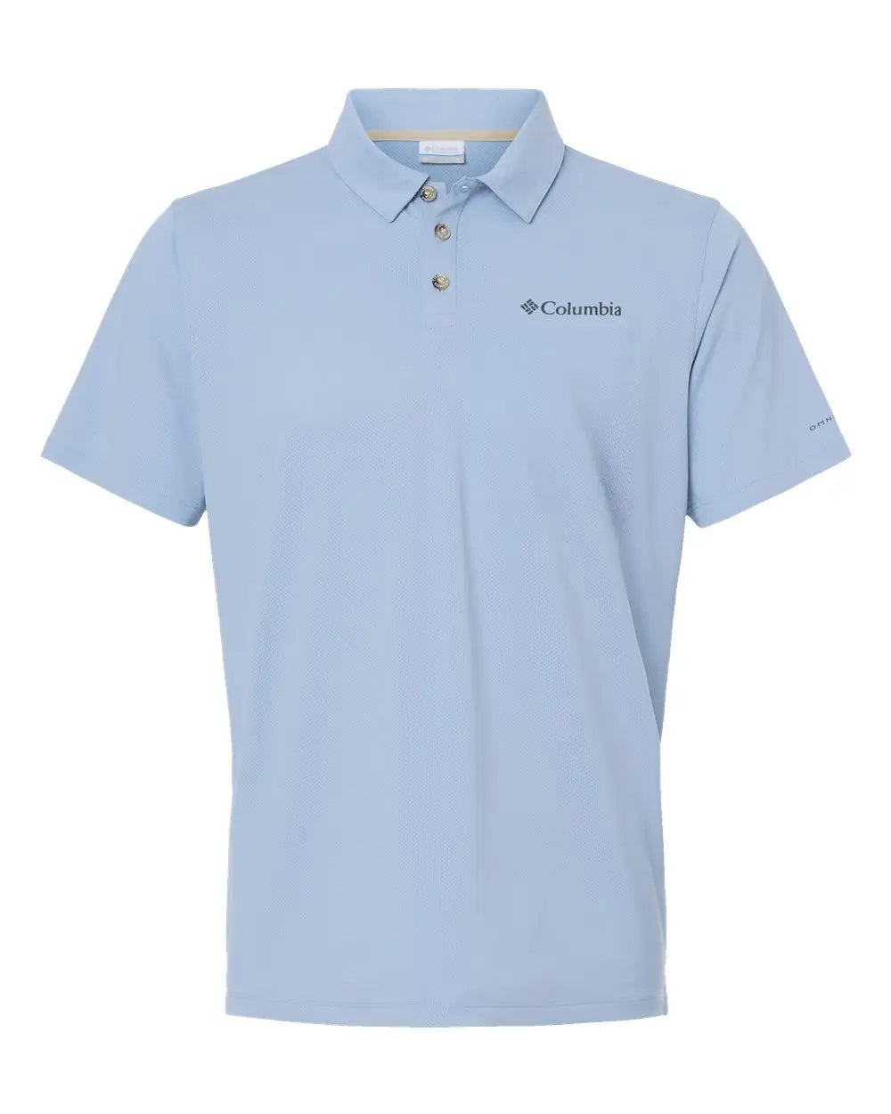 Columbia 211856 Tech Trail Utility Polo - Ripple Blue - Adult s