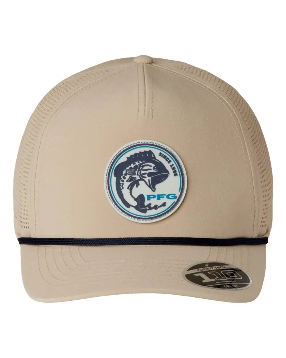 Columbia 212134 Tidal Pursuit 3d Stretch Snapback Cap - Ancient Fossil Fish Circle Bass - one Size Fits Most