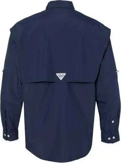 Columbia 212463 Pfg Bahama Ii Long Sleeve Shirt Collegiate Navy