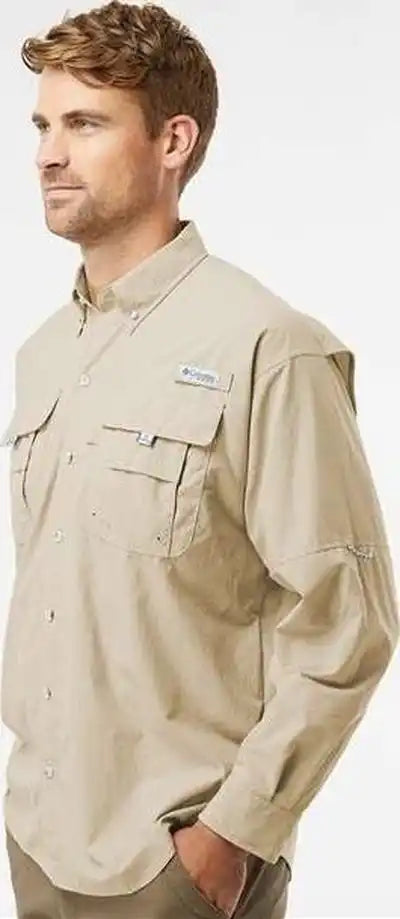 Columbia 212463 Pfg Bahama Ii Long Sleeve Shirt - Fossil