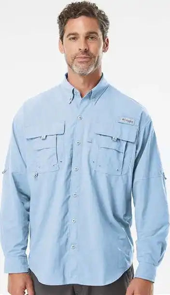 Columbia 212463 Pfg Bahama Ii Long Sleeve Shirt - Sail