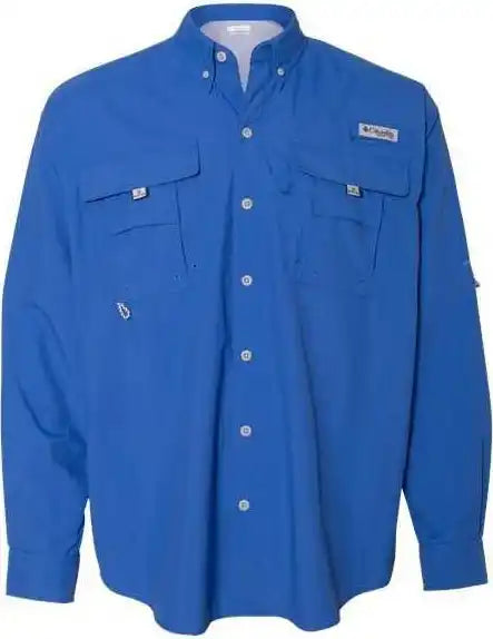 Columbia 212463 Pfg Bahama Ii Long Sleeve Shirt Vivid Blue