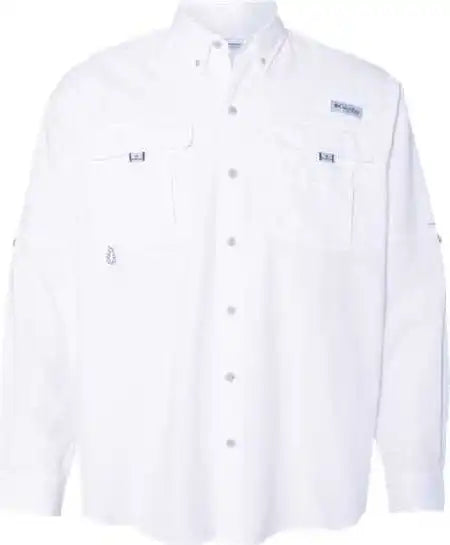 Columbia 212463 Pfg Bahama Ii Long Sleeve Shirt White