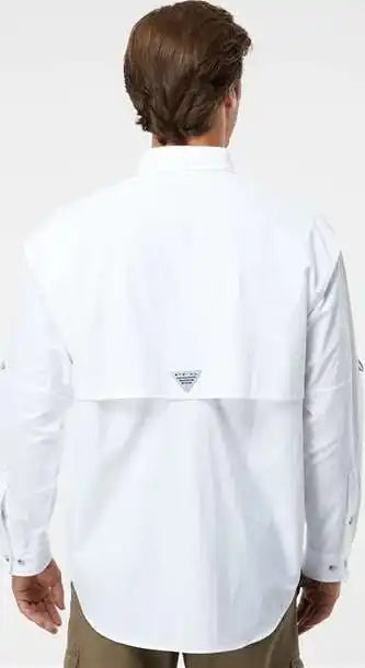 Columbia 212463 Pfg Bahama Ii Long Sleeve Shirt White