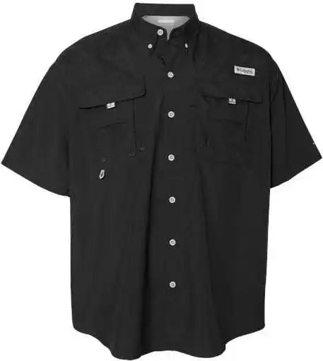 Columbia 212464 Pfg Bahama Ii Short Sleeve Shirt Black