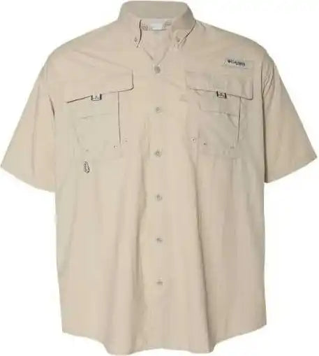 Columbia 212464 Pfg Bahama Ii Short Sleeve Shirt Fossil