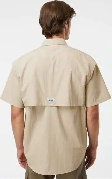 Columbia 212464 Pfg Bahama Ii Short Sleeve Shirt Fossil