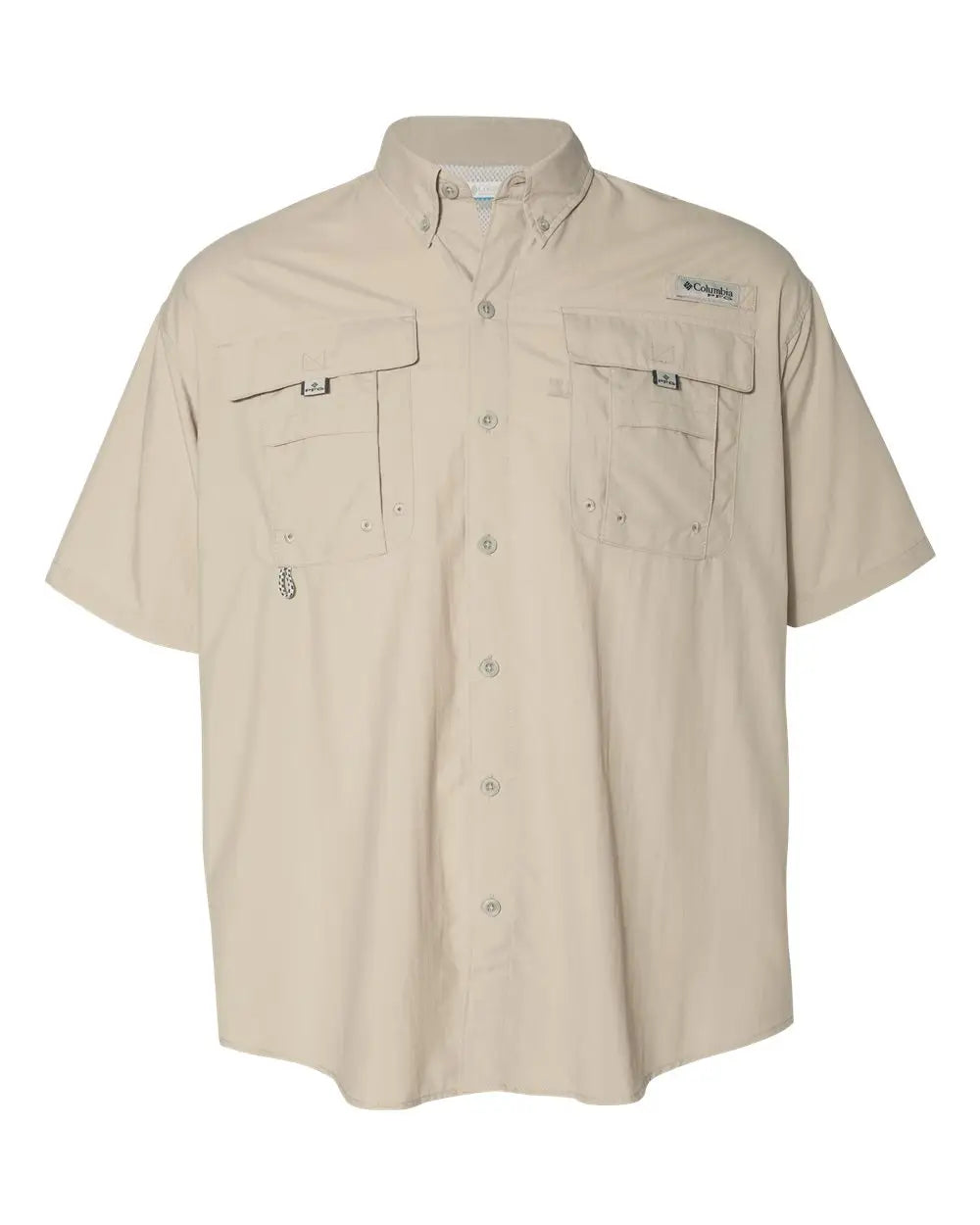 Columbia 212464 Pfg Bahama™ Ii Short Sleeve Shirt - Fossil - Light Gray / s