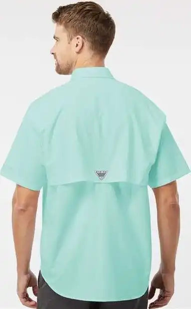 Columbia 212464 Pfg Bahama Ii Short Sleeve Shirt Gulf Stream