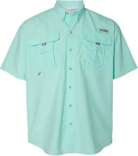 Columbia 212464 Pfg Bahama Ii Short Sleeve Shirt Gulf Stream