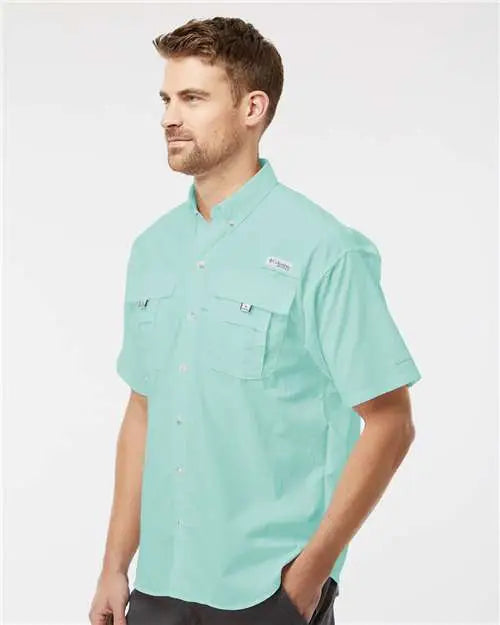 Columbia 212464 Pfg Bahama™ Ii Short Sleeve Shirt - Gulf Stream