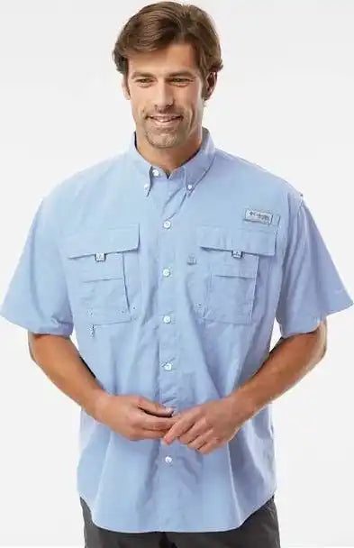 Columbia 212464 Pfg Bahama Ii Short Sleeve Shirt Sail