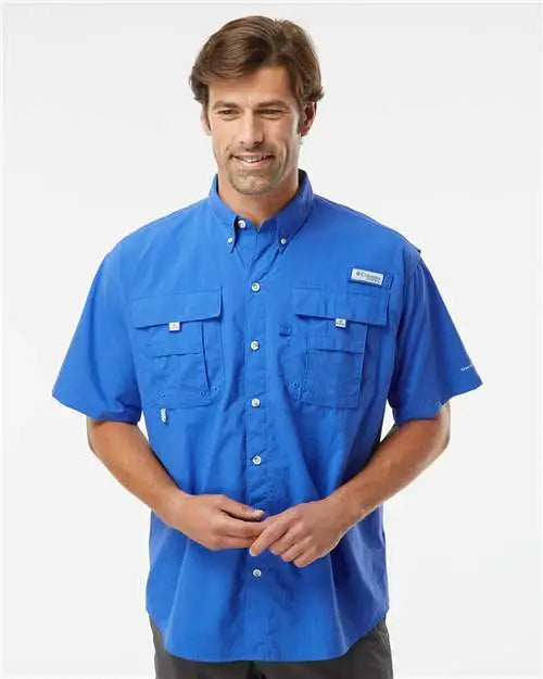 Columbia 212464 Pfg Bahama™ Ii Short Sleeve Shirt - Vivid Blue