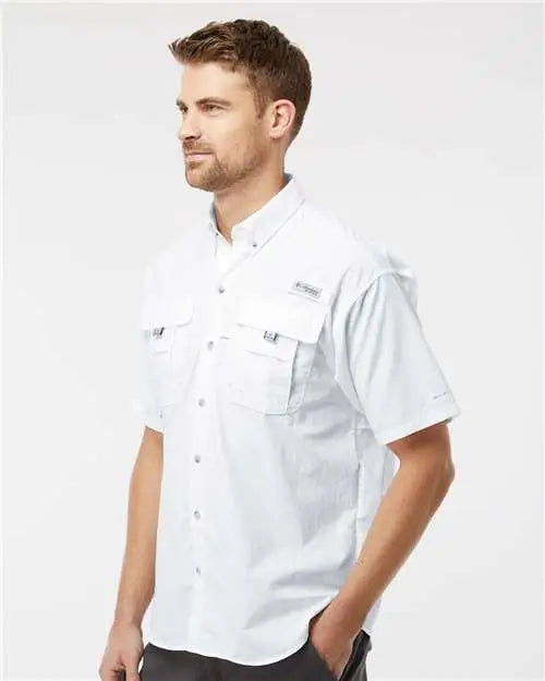 Columbia 212464 Pfg Bahama™ Ii Short Sleeve Shirt - White