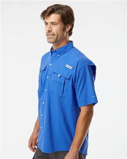 Columbia 212464 Pfg Bahamaâ„¢ Ii Short Sleeve Shirt - Vivid Blue