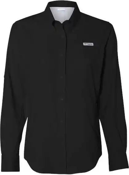 Columbia 212465 Women’s Pfg Tamiami Ii Long Sleeve Shirt Black