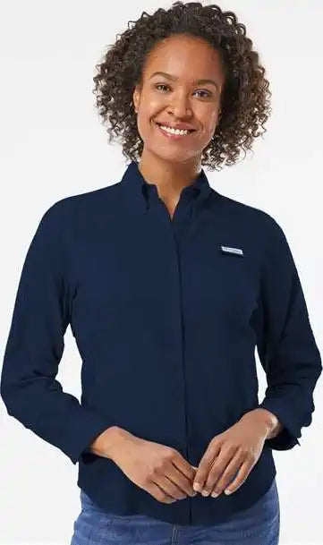 Columbia 212465 Women’s Pfg Tamiami Ii Long Sleeve Shirt - Collegiate Navy
