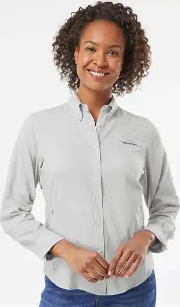 Columbia 212465 Women’s Pfg Tamiami Ii Long Sleeve Shirt Cool Gray