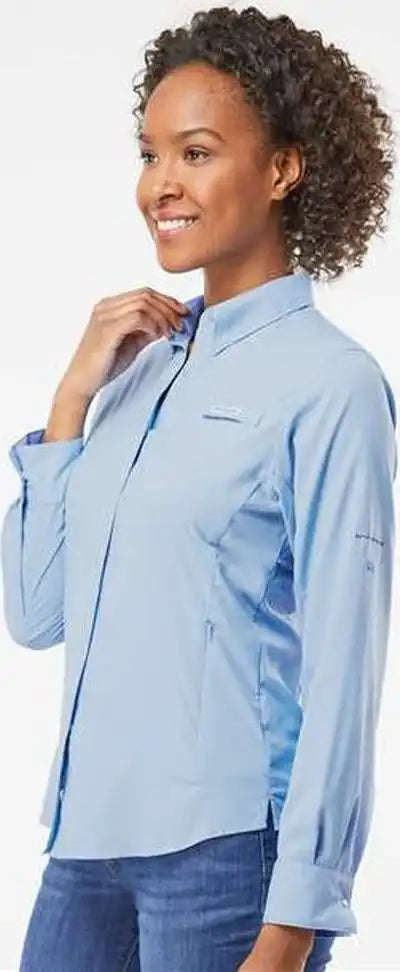 Columbia 212465 Women’s Pfg Tamiami Ii Long Sleeve Shirt Sail